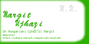 margit ujhazi business card